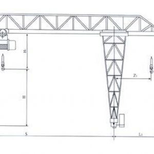 MH電動(dòng)葫蘆桁架門式起重機(jī)